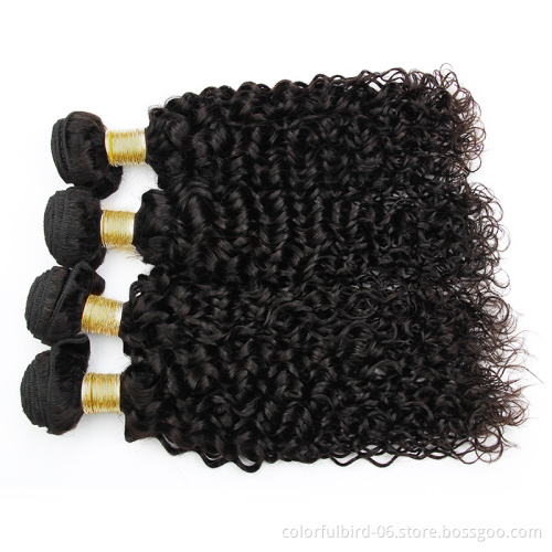 32 inch Wholesale Grade 8A Wavy bundles Human Hair Cuticle Aligned Malaysia hair Water Wave Bundles human hair